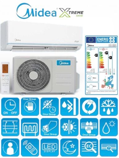 Midea Xtreme Save Duvar Tipi 24.000 Btu İnverter Klima AG2Eco-24NXD0-I